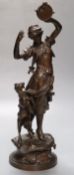 After Gaudez - a bronze figure entitled Esmeralda, 34cm