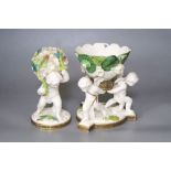 Two Moore's cherub pot pourri bowls, retailed by T. Goode & Co, tallest 20cmCONDITION: Largest is