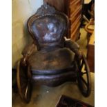 A Regency bath chair, width 76cm