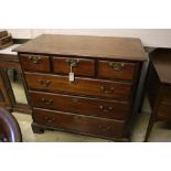 A George III mahogany chest, width 102cm depth 53cm height 97cm