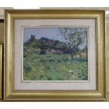 Ken Howard OBE RA (1932-), oil on board, Vaison, Provence, signed, inscribed 10.5.95 verso, 23 x