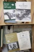 A collection of 1970's Bentley Driver's Club Review and Rolls Royce Club bulletin magazines