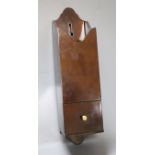 A dark stained beech wall pocket with drawer, modern, 38cm high