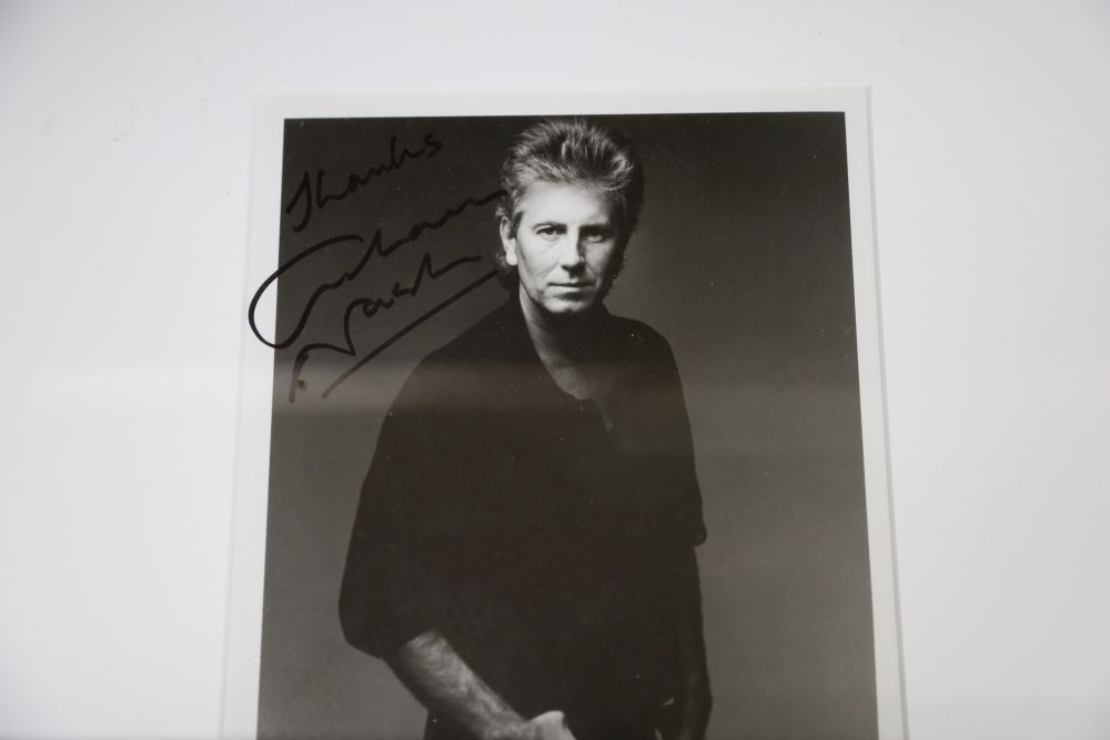 Michael C Smith, silver gelatin print "LA Girl seeks DC Guy" 1998, 24 x 24cm, a signed Graham Nash - Image 4 of 5