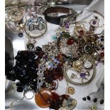 A group of assorted jewellery including costume and 925.