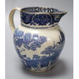 A rare pearlware jug commemorating the Peace of Amiens, c.1802, probably Swansea Pottery,