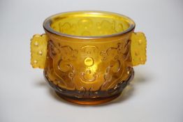 A Chinese amber censer, height 13cm