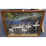 Frank Garnier, pastel, Ballerinas in a landscape, 56 x 71cm