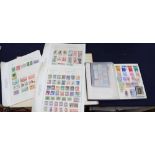 Seven stock books and two albums of world stamps