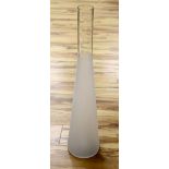 A tall Studio frosted glass vase, height 75cm