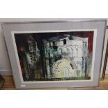 John Piper, screenprint, St Simon-de-Pelouaille, Charente, (Levinson 186) numbered 14/70 but