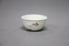 A Chinese 'goose' cup, Chenghua mark but later, height 3cm