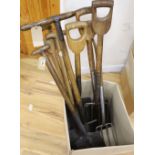 Assorted gardening tools