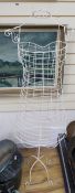 A retailer's white finished wirework mannequin, 156cm highCONDITION: Good condition