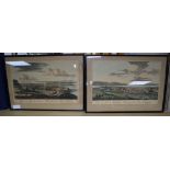 A pair of coloured engravings, Views of Innerness and Ross, 27 x 43cm