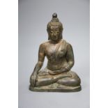 A Sino-Tibetan bronze buddha, height 10cm