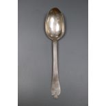 Channel Isles- An 18th century Jersey silver dog-nose spoons, with engraved initials, maker's mark