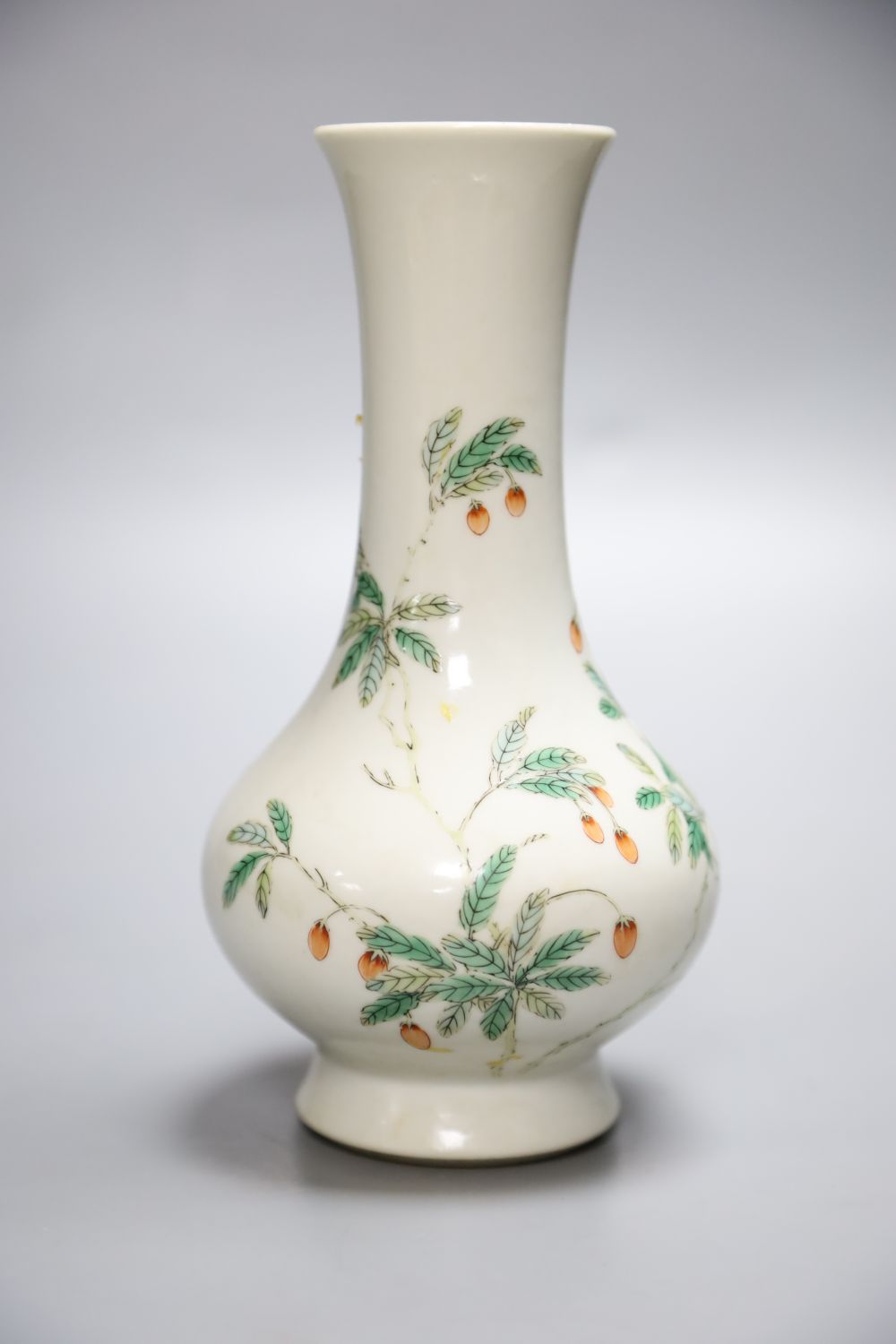 A Chinese famille rose vase