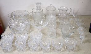 A quantity of glassware