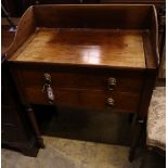 A Regency mahogany enclosed washstand, width 72cm depth 42cm height 94cm