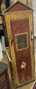 A 19th century Italian painted priest's confessional, width 72cm, depth 57cm, height 175cm