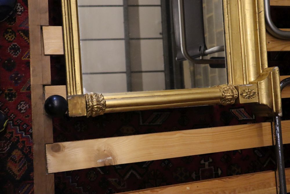 A Victorian giltwood and gesso overmantel mirror, width 94cm height 61cm - Image 3 of 3