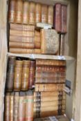 A collection of Scandinavian bindings, including Bonniers Konversations Lexikon, 17 vols,