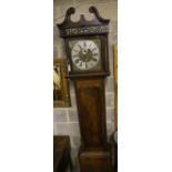 An early 19th century Irish mahogany eight day longcase clock marked Knapp Corke, height 236cm