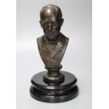 Conrad Dressler (1856-1940). A cast bronze of an unidentified gentleman, possible Morton Stanley,