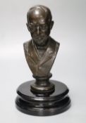 Conrad Dressler (1856-1940). A cast bronze of an unidentified gentleman, possible Morton Stanley,