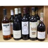 Ten bottles of assorted wines including two Pommard Le Cru etc