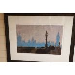Rolf Harris, limited edition print, 'Misty Blue', signed and numbered 1/5, 40 x 58cm