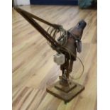 A 1930's/40's anglepoise lamp