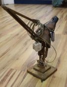 A 1930's/40's anglepoise lamp