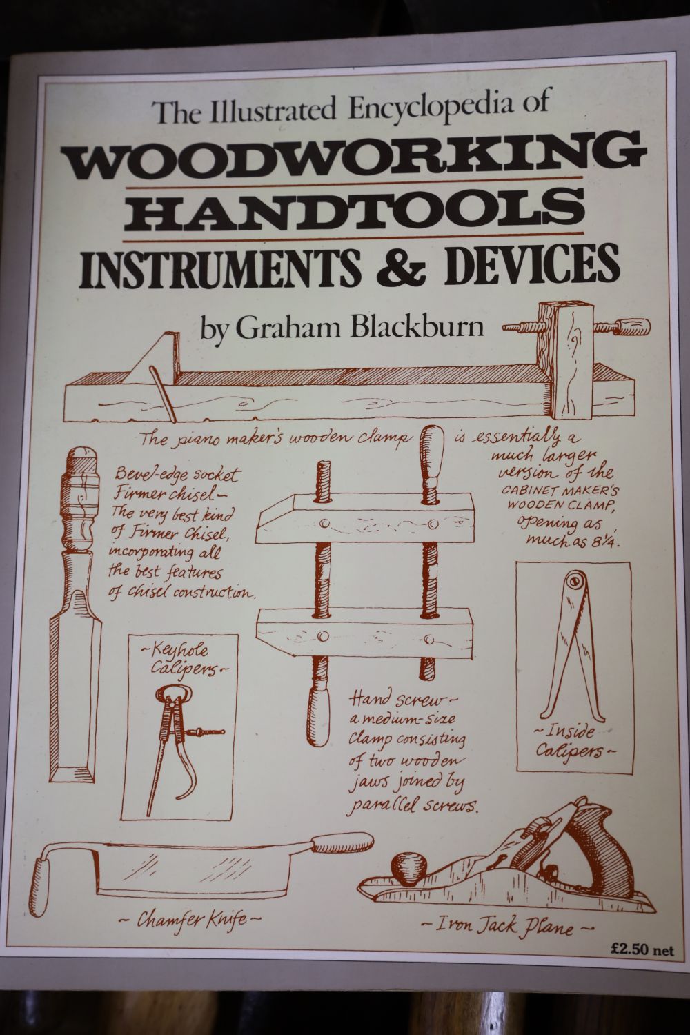 Mixed hand tools including a hatchet, together with the illustrated Encyclopedia of Woodworking Hand - Image 2 of 5