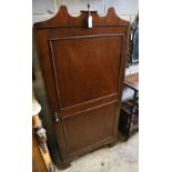 A Regency design mahogany gun cabinet, width 74cm, depth 28cm, height 167cm