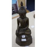 A Burmese bronze Buddha
