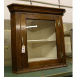 A mahogany hanging corner cabinet, width 68cm, depth 40cm, height 70cm