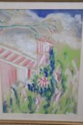 Sylvan Alleyne, watercolour, 'Lily pond', signed, 43 x 32cm