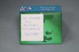 Cricket interest: 40 England Test cricketers' autographs, approximately forty to include Chapple,