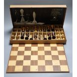 The ANRI Space-age chess set, 1969, in original box with leaflet and chess board, kings 11cm