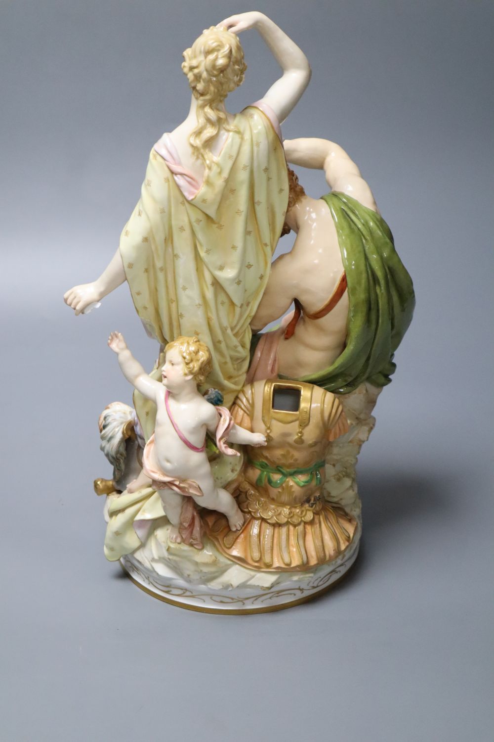 A large KPM Berlin classical group, Vulcan and Venus (damage), 34cm - Image 2 of 4