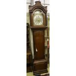 A George III longcase clock, the movement circa 1769, the London style mahogany case circa 1800,