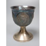 A modern Scottish silver limited edition Millennium commemorative goblet, numbered 19 of 250,