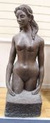 A large contemporary resin model of a nude female, 130cm