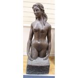 A large contemporary resin model of a nude female, 130cm