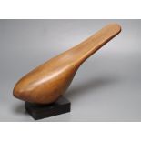 Wall Vivian Cole (1913-1999). A contemporary mahogany sculpture, plinth entitled 'Bird Form',