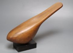 Wall Vivian Cole (1913-1999). A contemporary mahogany sculpture, plinth entitled 'Bird Form',