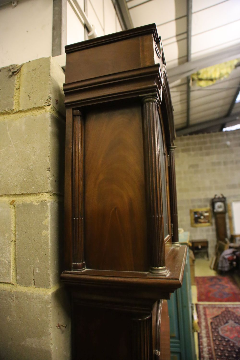 A George III longcase clock, the movement circa 1769, the London style mahogany case circa 1800, - Image 3 of 3