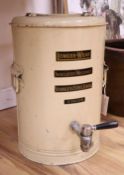 A vintage Longer Wear coffee dispenser, height 42cm